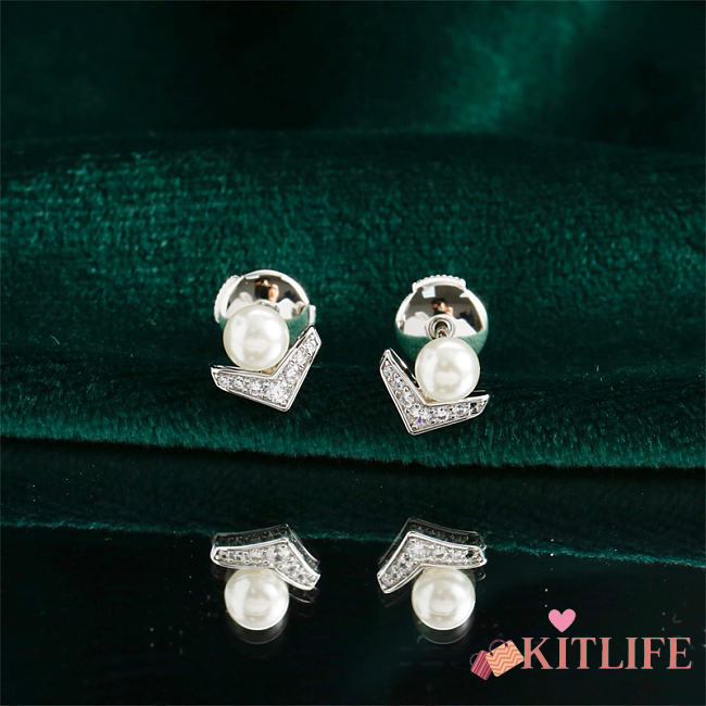 Kitlife Chaumet Joséphine Aigrette de Pearls Diamond Earrings - 1