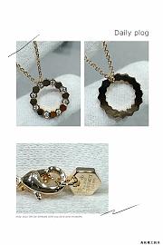 Kitlife Chaumet Bee de Chaumet Small Model Pendant Necklace in Silver / Rose Gold  - 6