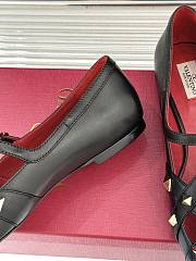 Kitlife Valentino Garavani Studdy Rockstud Ballet Flats Black - 2