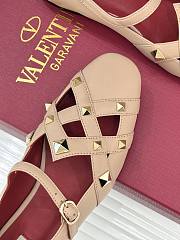 Kitlife Valentino Garavani Studdy Rockstud Ballet Flats Beige - 5