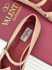 Kitlife Valentino Garavani Studdy Rockstud Ballet Flats Beige - 4