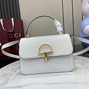 Kitlife Gucci Siena Small Top Handle Bag White 855536 25.5x16x9cm - 1