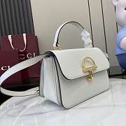 Kitlife Gucci Siena Small Top Handle Bag White 855536 25.5x16x9cm - 6