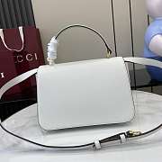 Kitlife Gucci Siena Small Top Handle Bag White 855536 25.5x16x9cm - 5