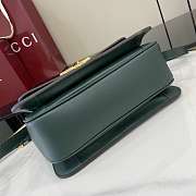 Kitlife Gucci Siena Small Top Handle Bag Green 855536 25.5x16x9cm  - 4