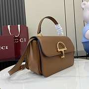 Kitlife Gucci Siena Small Top Handle Bag Brown 855536 25.5x16x9cm  - 6