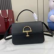 Kitlife Gucci Siena Small Top Handle Bag Black 855536 25.5x16x9cm  - 1
