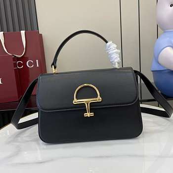 Kitlife Gucci Siena Small Top Handle Bag Black 855536 25.5x16x9cm 