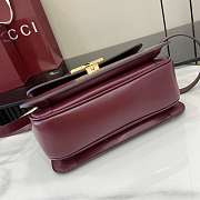 Kitlife Gucci Siena Small Top Handle Bag Burgundy 855536 25.5x16x9cm  - 5
