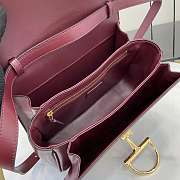 Kitlife Gucci Siena Small Top Handle Bag Burgundy 855536 25.5x16x9cm  - 4