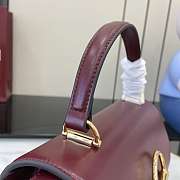 Kitlife Gucci Siena Small Top Handle Bag Burgundy 855536 25.5x16x9cm  - 3