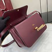 Kitlife Gucci Siena Small Top Handle Bag Burgundy 855536 25.5x16x9cm  - 2