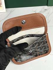 Kitlife Goyard Mini Bohème Hobo Goyardine Canvas Black & Brown Bag 120250 26x11x22cm - 6