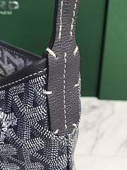 Kitlife Goyard Mini Bohème Hobo Goyardine Canvas Grey Bag 120250 26x11x22cm  - 6