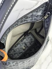 Kitlife Goyard Mini Bohème Hobo Goyardine Canvas Grey Bag 120250 26x11x22cm  - 4