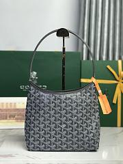 Kitlife Goyard Mini Bohème Hobo Goyardine Canvas Grey Bag 120250 26x11x22cm  - 3