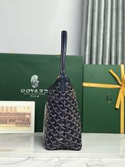 Kitlife Goyard Mini Bohème Hobo Goyardine Canvas Dark Blue Bag 120250 26x11x22cm  - 6