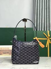Kitlife Goyard Mini Bohème Hobo Goyardine Canvas Dark Blue Bag 120250 26x11x22cm  - 4