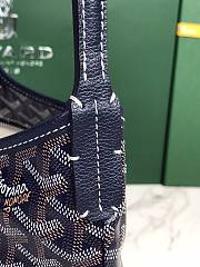 Kitlife Goyard Mini Bohème Hobo Goyardine Canvas Dark Blue Bag 120250 26x11x22cm  - 2