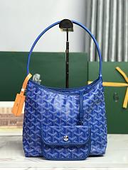 Kitlife Goyard Mini Bohème Hobo Goyardine Canvas Blue Bag 120250 26x11x22cm  - 1