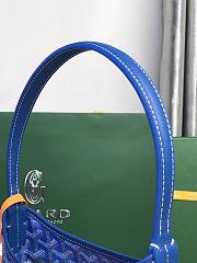 Kitlife Goyard Mini Bohème Hobo Goyardine Canvas Blue Bag 120250 26x11x22cm  - 6
