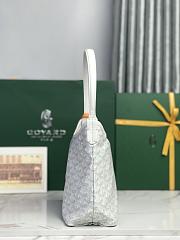 Kitlife Goyard Mini Bohème Hobo Goyardine Canvas White Bag 120250 26x11x22cm  - 3