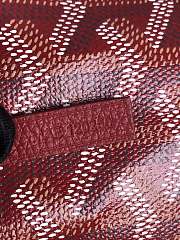 Kitlife Goyard Mini Bohème Hobo Goyardine Canvas Red Bag 120250 26x11x22cm  - 5