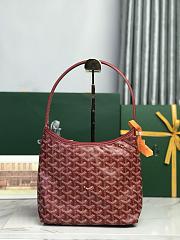 Kitlife Goyard Mini Bohème Hobo Goyardine Canvas Red Bag 120250 26x11x22cm  - 3