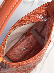 Kitlife Goyard Mini Bohème Hobo Goyardine Canvas Orange Bag 120250 26x11x22cm - 5