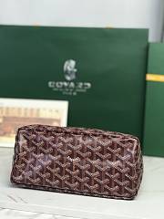 Kitlife Goyard Mini Bohème Hobo Goyardine Canvas Burgundy Bag 120250 26x11x22cm  - 5