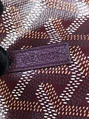 Kitlife Goyard Mini Bohème Hobo Goyardine Canvas Burgundy Bag 120250 26x11x22cm  - 2