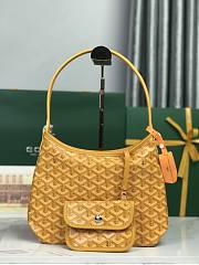 Kitlife Goyard Mini Bohème Hobo Goyardine Canvas Yellow Bag 120250 26x11x22cm  - 1