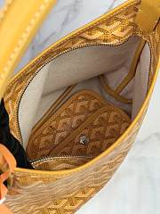 Kitlife Goyard Mini Bohème Hobo Goyardine Canvas Yellow Bag 120250 26x11x22cm  - 4