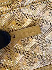 Kitlife Goyard Mini Bohème Hobo Goyardine Canvas Yellow Bag 120250 26x11x22cm  - 3