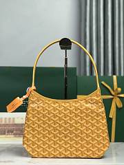 Kitlife Goyard Mini Bohème Hobo Goyardine Canvas Yellow Bag 120250 26x11x22cm  - 2