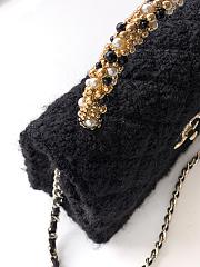 Kitlife Chanel Clutch With Chain Black Tweed, Imitation Pearls & Gold-Tone Metal AP4975 10.5x15x5.5cm - 6
