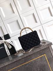 Kitlife Chanel Clutch With Chain Black Tweed, Imitation Pearls & Gold-Tone Metal AP4975 10.5x15x5.5cm - 4