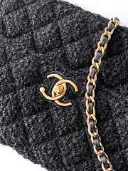 Kitlife Chanel Clutch With Chain Black Tweed, Imitation Pearls & Gold-Tone Metal AP4975 10.5x15x5.5cm - 3
