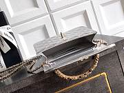 Kitlife Chanel Clutch With Chain Silver Calfskin, Imitation Pearls & Gold-Tone Metal AP4975 10.5x15x5.5cm  - 5