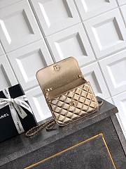 Kitlife Chanel Clutch With Chain Gold Calfskin, Imitation Pearls & Gold-Tone Metal AP4975 10.5x15x5.5cm - 3