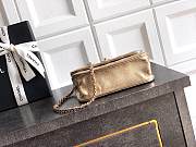 Kitlife Chanel Clutch With Chain Gold Calfskin, Imitation Pearls & Gold-Tone Metal AP4975 10.5x15x5.5cm - 2