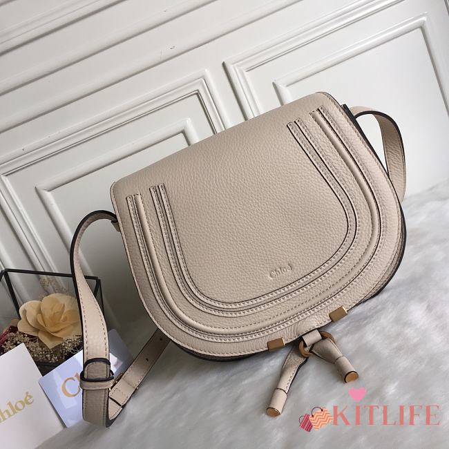 Kitlife Chloe Marcie Crossbody Bag in Off-White Calfskin 24x20x10cm  - 1