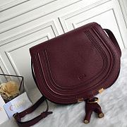Kitlife Chloe Marcie Crossbody Bag in Burgundy Calfskin 24x20x10cm  - 1