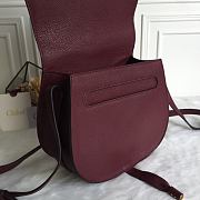 Kitlife Chloe Marcie Crossbody Bag in Burgundy Calfskin 24x20x10cm  - 5