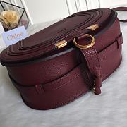Kitlife Chloe Marcie Crossbody Bag in Burgundy Calfskin 24x20x10cm  - 3