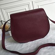 Kitlife Chloe Marcie Crossbody Bag in Burgundy Calfskin 24x20x10cm  - 2