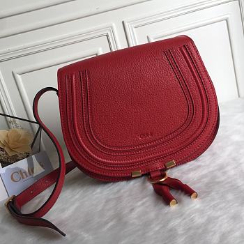 Kitlife Chloe Marcie Crossbody Bag in Red Calfskin 24x20x10cm