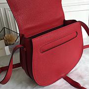 Kitlife Chloe Marcie Crossbody Bag in Red Calfskin 24x20x10cm - 6