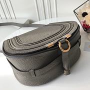 Kitlife Chloe Marcie Crossbody Bag in Dark Grey Calfskin 24x20x10cm - 4