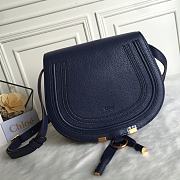 Kitlife Chloe Marcie Crossbody Bag in Dark Blue Calfskin 24x20x10cm - 1